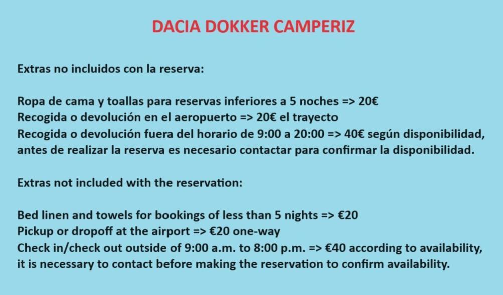 Dacia Dokker Camperiz Hotel ปัลมาเดมายอร์กา ภายนอก รูปภาพ